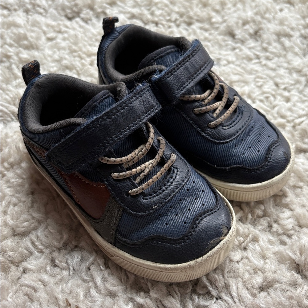 OshKosh B'gosh Navy and Tan Sneakers